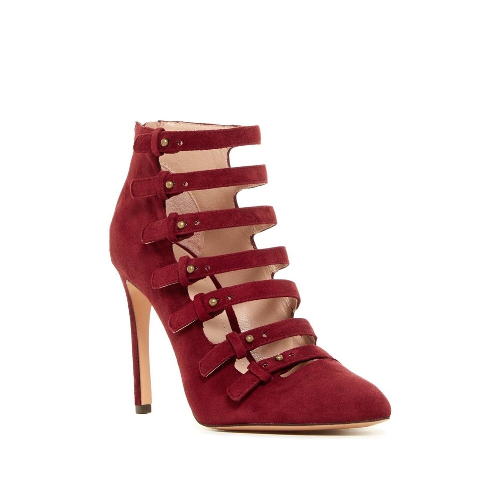 Pour La Victoire Zora Strappy Suede Heels Pump